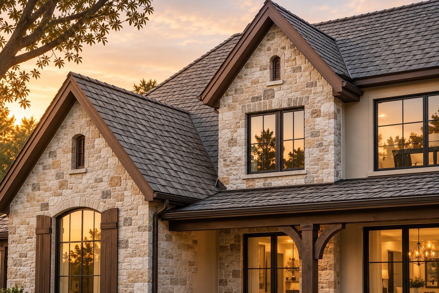 Residential stone home