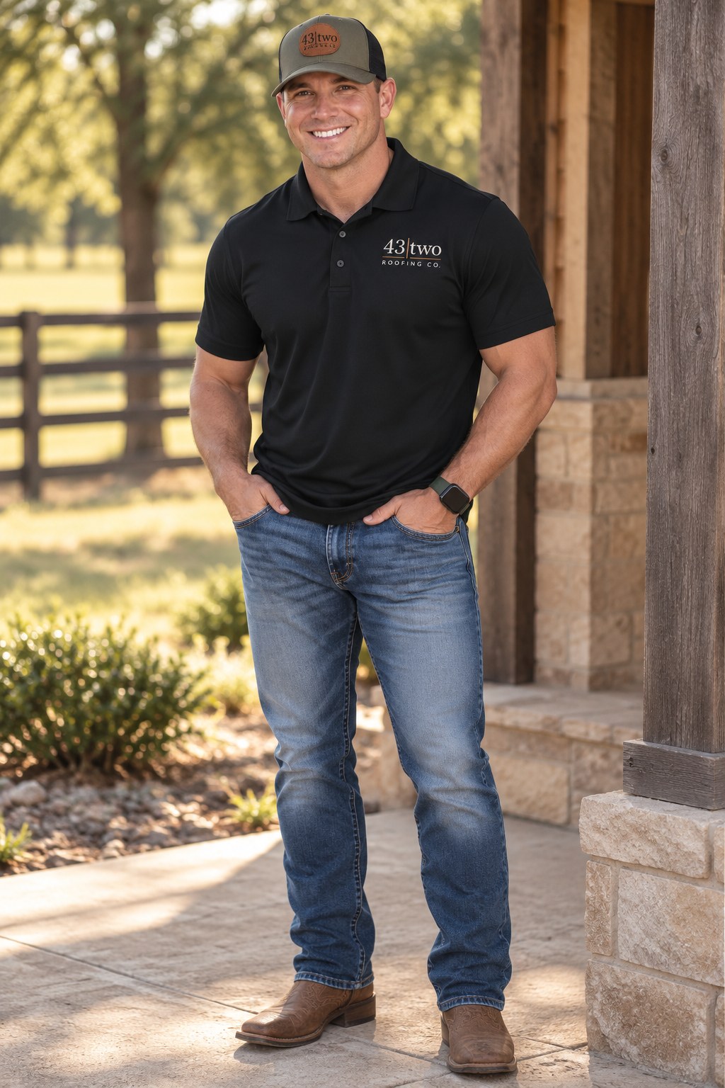 Russell, founder of 43 Two Roofing Co.
